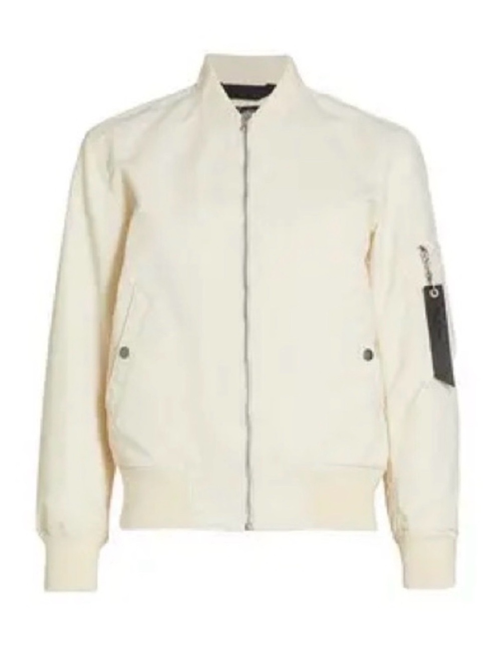 Rag & Bone - Vanilla / ivory Manston Recycled Nylon Bomber Jacket - size M